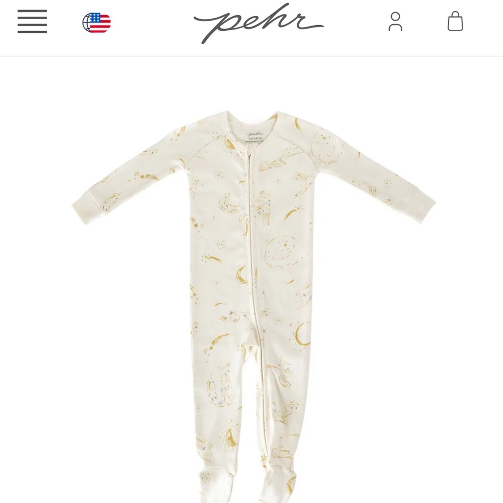 Pehr Zip Footie Pajamas